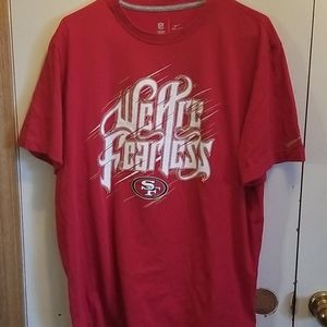 We Are Fearless 49'ers T shirt by NFL Team Apparel